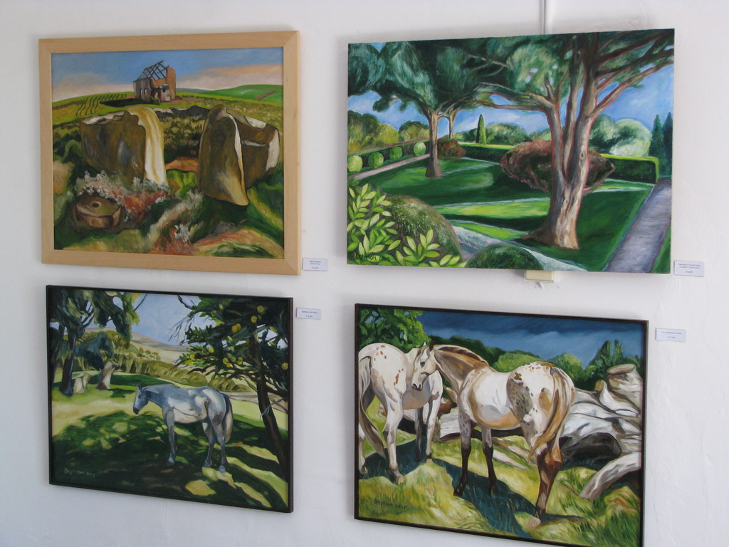 Photo of a few paintings
