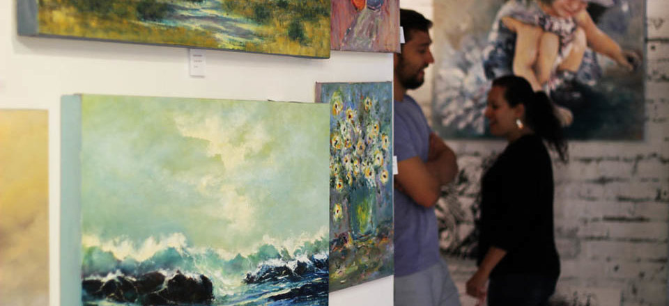 Stand in Awe in Front of the Many Works of Art