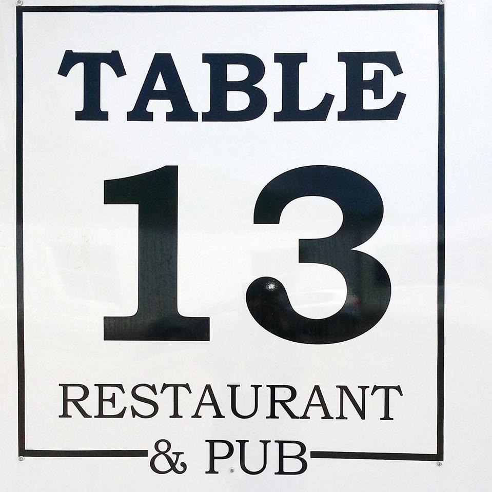 Table 13 Restaurant and Pub