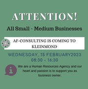15 February 2023: AF Consulting is coming to Kleinmond!