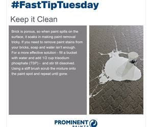 Fast Tip: Cleaning Paint on Brick