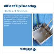 Fast Tip: Keep Brushes from Dripping