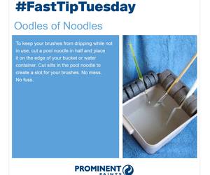 Fast Tip: Keep Brushes from Dripping