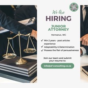 Vacancy - Junior Attorney - Hermanus