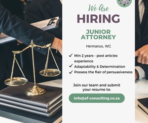 Vacancy - Junior Attorney - Hermanus