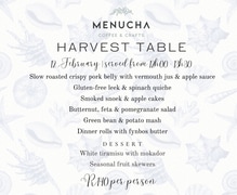 12 February 2023: Harvest Table