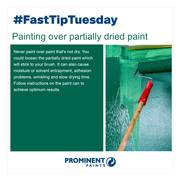 Fast Tip: Painting Over Partially Dried Paint