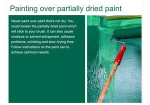 Fast Tip: Painting Over Partially Dried Paint