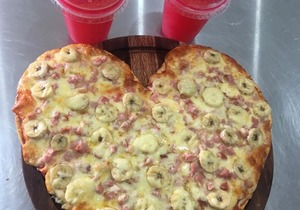 Valentine's Day Heart-Shaped Pizza