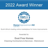 Award - Dust Free Homes - Cleaning Services - Xplorio™ Kleinmond