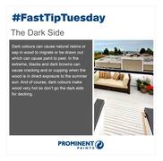 Fast Tip: Dark Colours on Wood