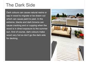 Fast Tip: Dark Colours on Wood