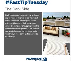 Fast Tip: Dark Colours on Wood