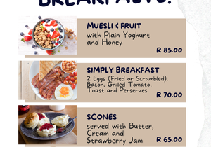 Breakfasts at Simply Coffee