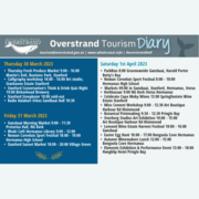 Overstrand Tourism Diary 30 March - 9 April 2023