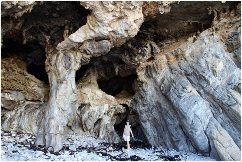 Explore the caves around De Kelders Beach