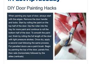Fast Tip: DIY Door Painting Hacks