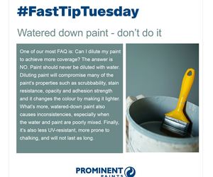 Fast Tip: Don't Water Down Paint