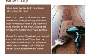 Fast Tip: Dry Your Paint Brush