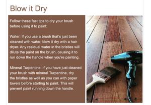 Fast Tip: Dry Your Paint Brush