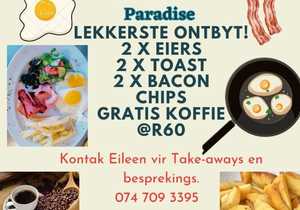 Breakfast + Coffee for ONLY R60