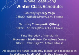 WhaleCoastGong Winter Class Schedule
