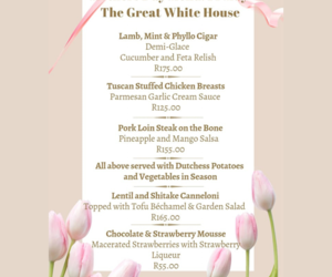 14 May 2023: Mother's Day Menu