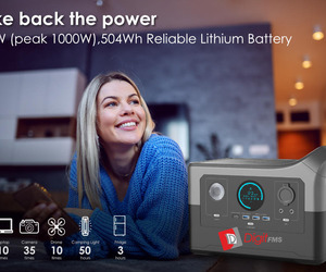 700W (peak 1000W), 504Wh Reliable Lithium Battery