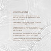 Winter Skincare Tips