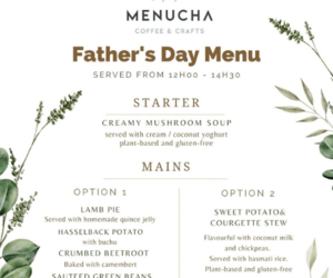 18 June 2023: Father's Day Menu