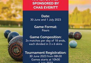 Napier Bowls Sponsored by Chas Everitt