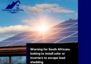 Warning for South Africans: Installing Solar or Inverters
