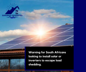 Warning for South Africans: Installing Solar or Inverters
