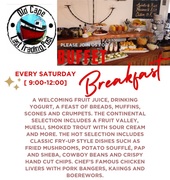 Every Saturday: Breakfast Buffet
