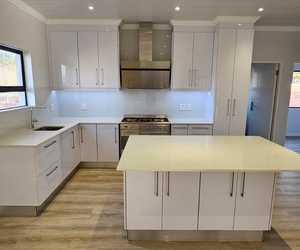 Project Completed in Kleinmond: Kitchen Cupboards + Bedroom Cupboards
