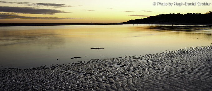 Uilenkraalsmond estuary in the evening 