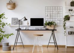 Set up a home office workspace that inspires productivity