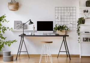 Set up a home office workspace that inspires productivity