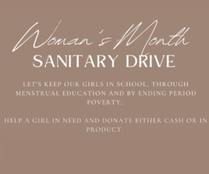Women's Month Sanitary Drive
