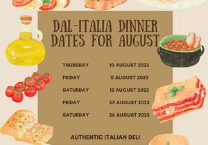 Dinner Dates for August