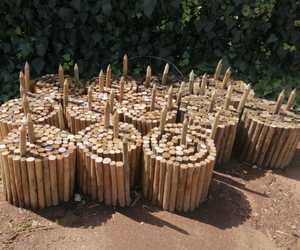 Handmade Garden Path Edging