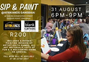 31 August 2023: Sip and Paint Evening
