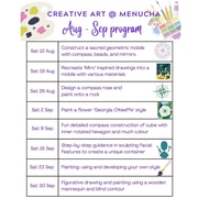 August and September 2023 Calendar: Creative Art