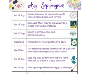 August and September 2023 Calendar: Creative Art