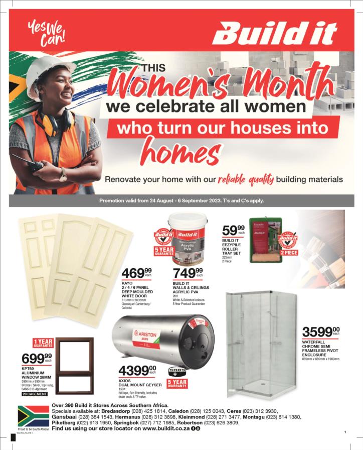 Specials (24 August - 6 September 2023) - Gansbaai Build it Plus ...