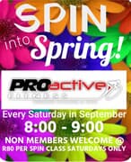 Every Saturday in September: Spin into Spring!