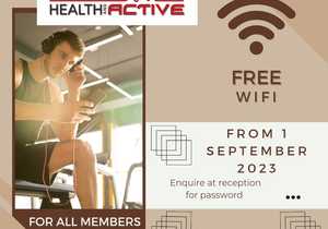 Free Wi-Fi for all members!