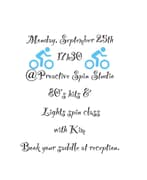 80s Hits and Lights Spin Class with Kim