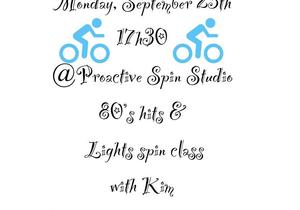 80s Hits and Lights Spin Class with Kim