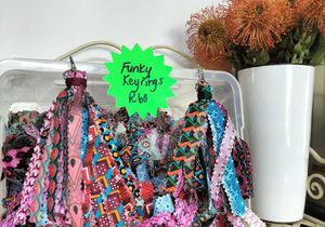 Handmade Funky Keyrings: R60